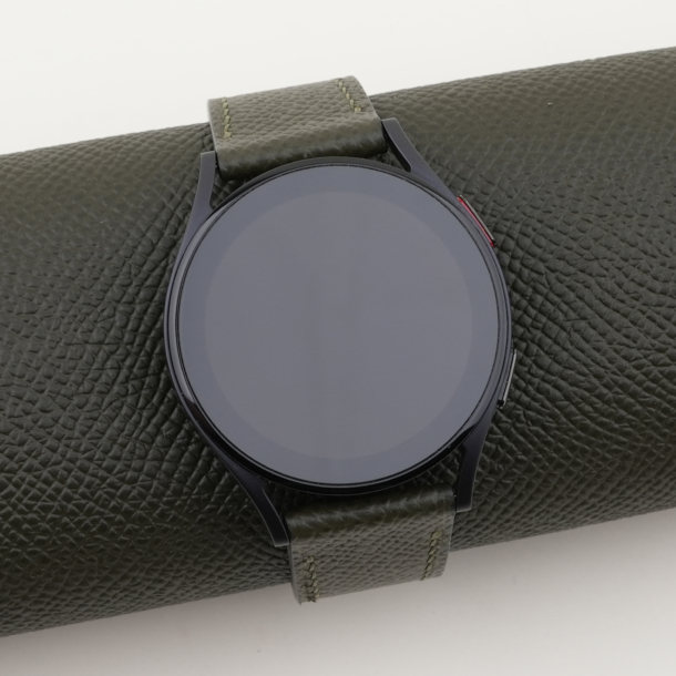 Olive Epsom Leather Samsung Watch Band