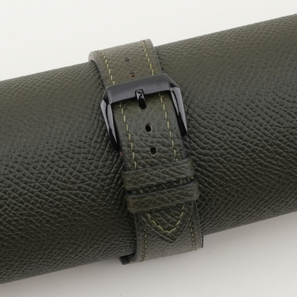 Olive Epsom Leather Samsung Watch Band