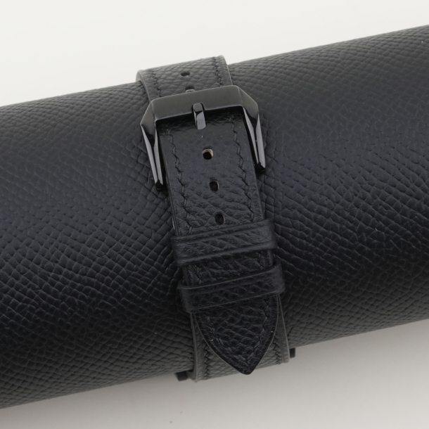 Black Epsom Leather Samsung Watch Band