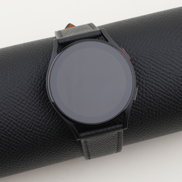 Black Epsom Leather Samsung Watch Band