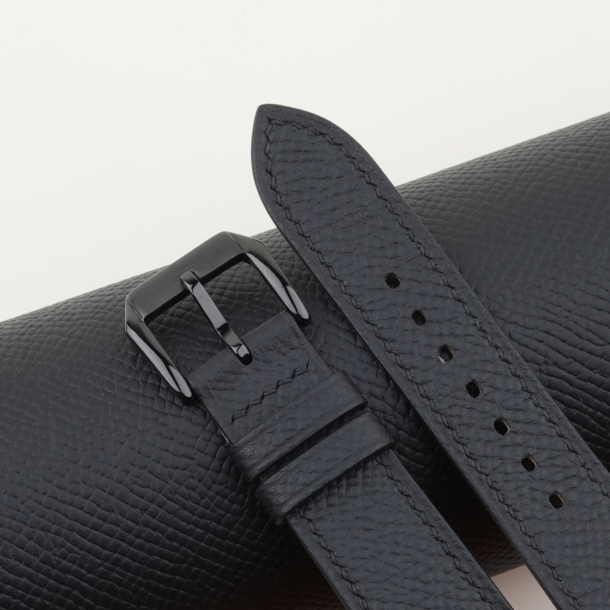 Black Epsom Leather Samsung Watch Band