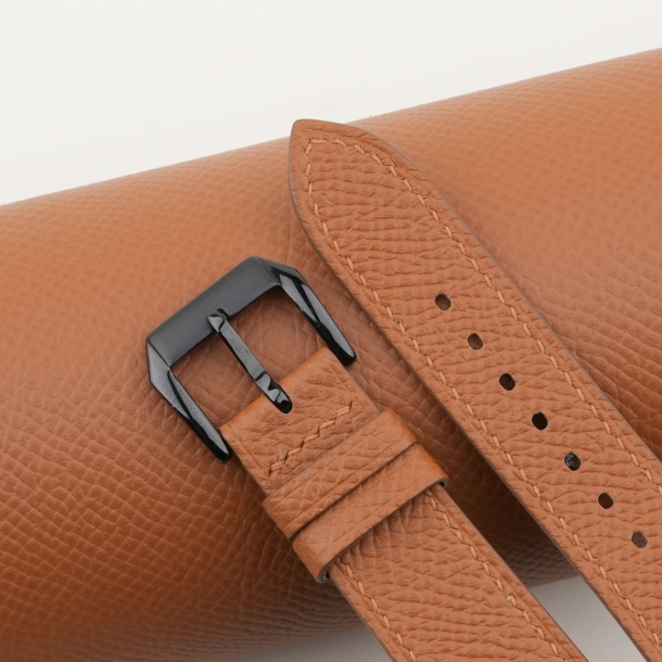 Brown Epsom Leather Samsung Watch Band