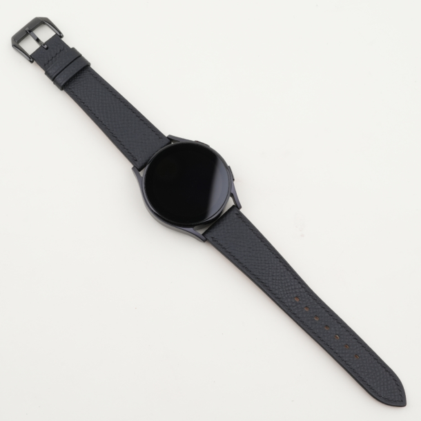 Black Epsom Leather Samsung Watch Band
