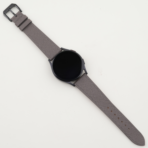 Grey Epsom Leather Samsung Watch Band