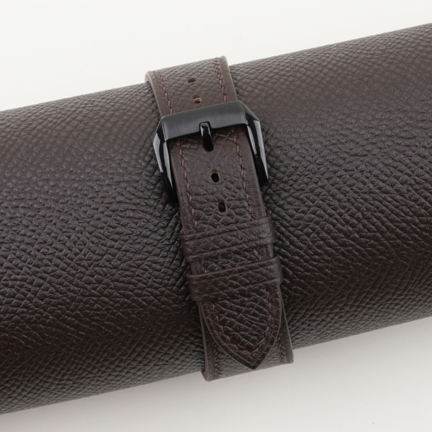 Dark Brown Epsom Leather Samsung Watch Band