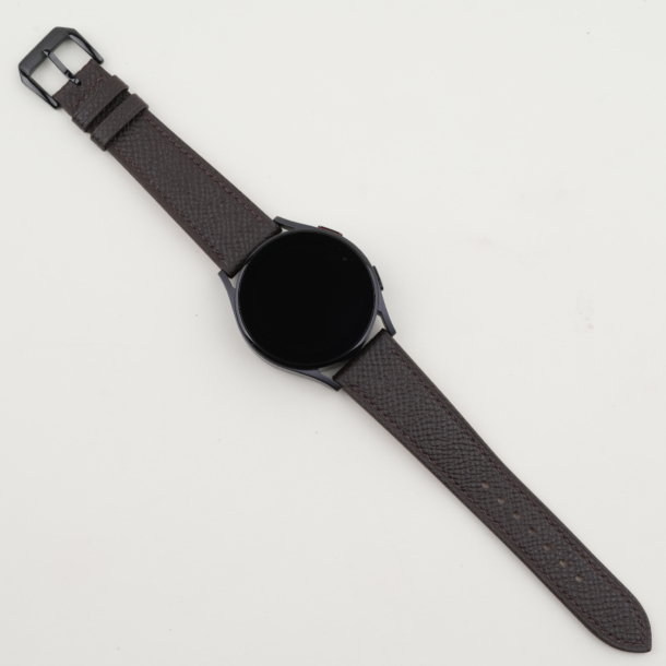 Dark Brown Epsom Leather Samsung Watch Band