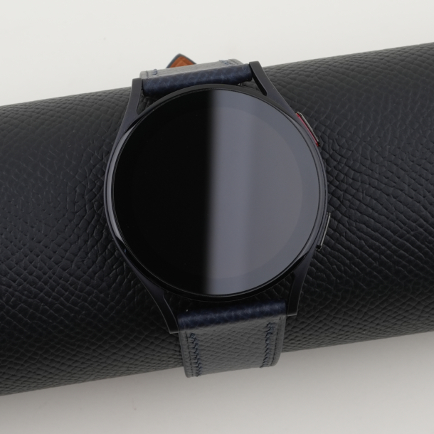 Navy Epsom Leather Samsung Watch Band