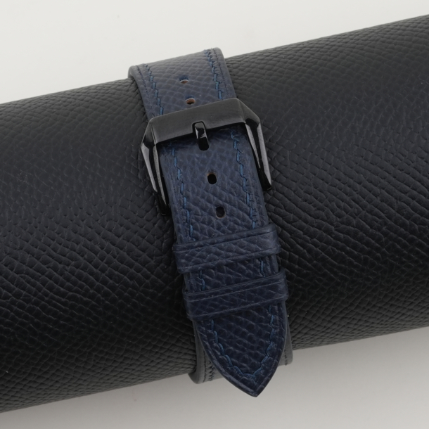 Navy Epsom Leather Samsung Watch Band