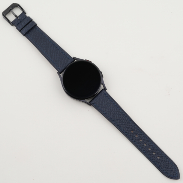 Navy Epsom Leather Samsung Watch Band
