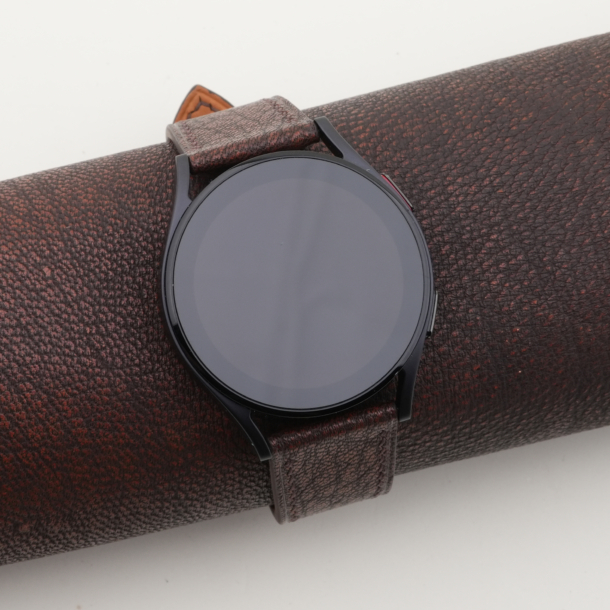 Alran Fat Nat Chevre Goat Brown Leather Samsung Watch Band