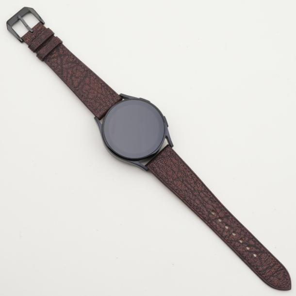 Alran Fat Nat Chevre Goat Brown Leather Samsung Watch Band