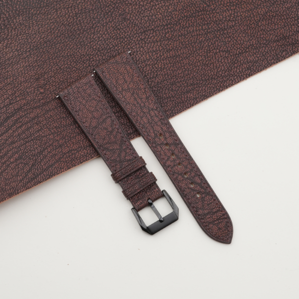 Alran Fat Nat Chevre Goat Brown Leather Samsung Watch Band