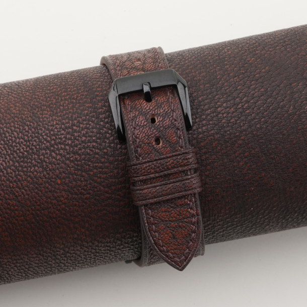 Alran Fat Nat Chevre Goat Brown Leather Samsung Watch Band