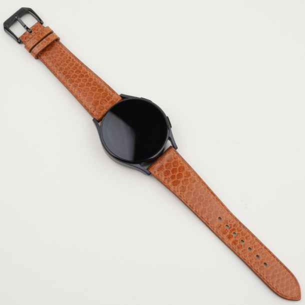 Cognac Snake Sea Leather Samsung Watch Band