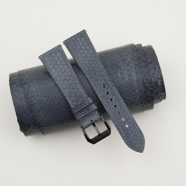 Grey Snake Sea Leather Samsung Watch Band