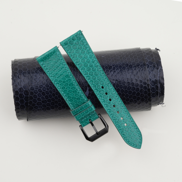 Green Snake Sea Leather Samsung Watch Band