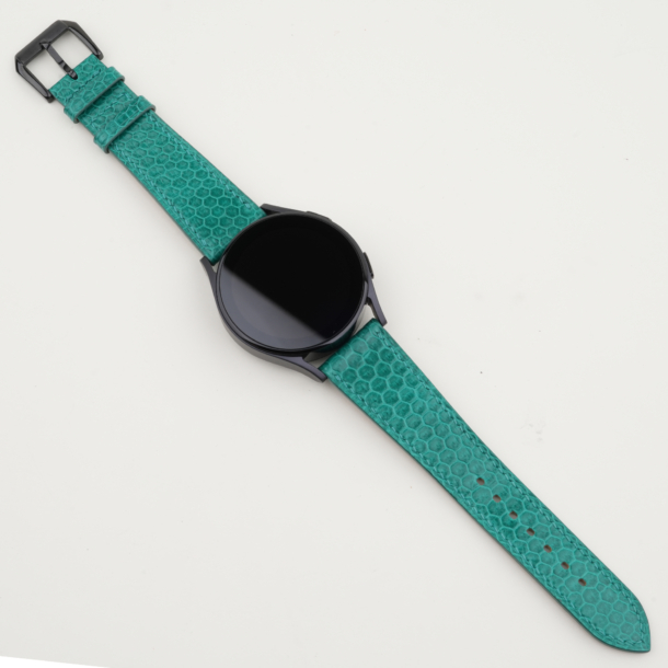 Green Snake Sea Leather Samsung Watch Band