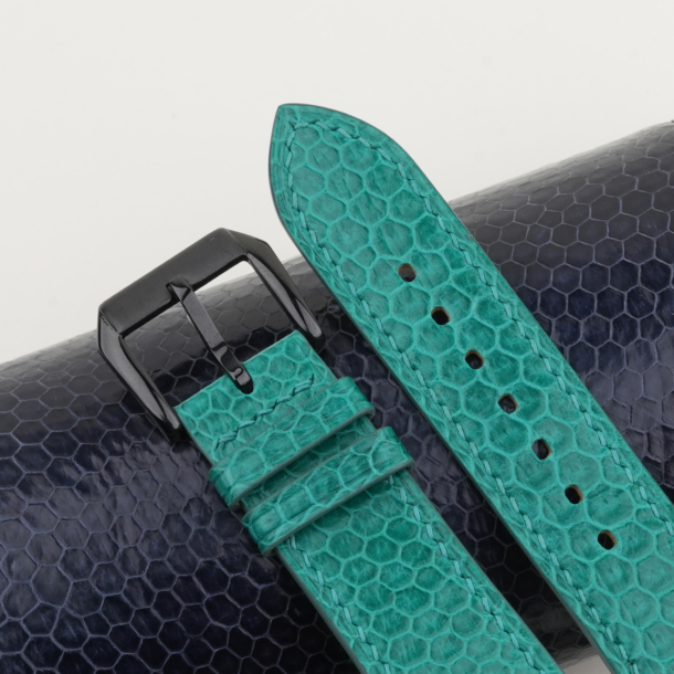 Green Snake Sea Leather Samsung Watch Band