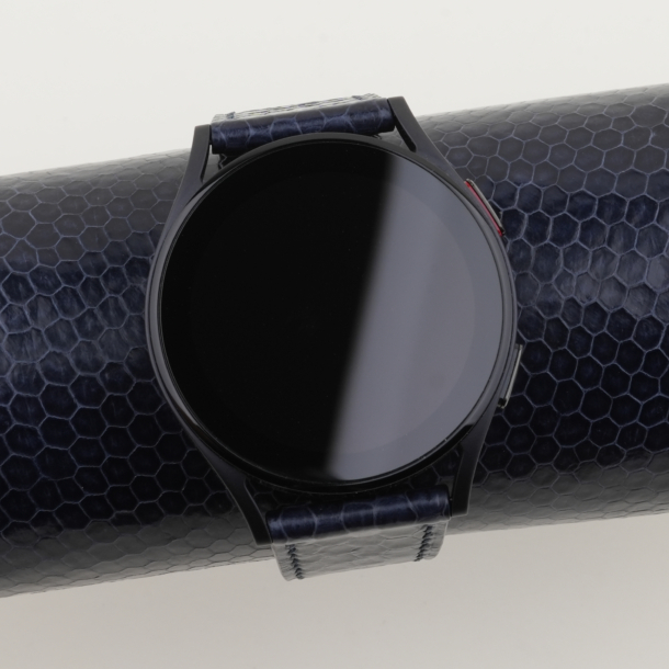 Navy Snake Sea Leather Samsung Watch Band