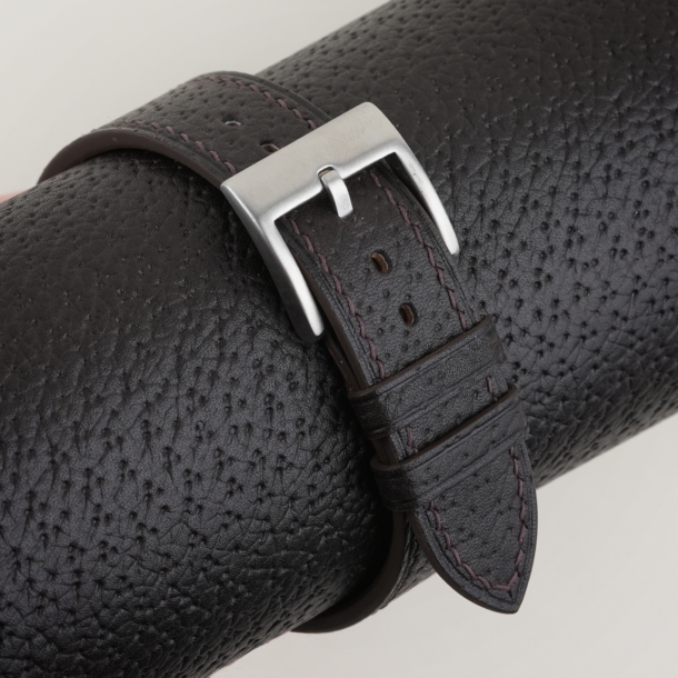Chocolate Peccary Leather Watch Strap