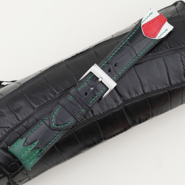 Chaykin Black Alligator Leather Watch Strap