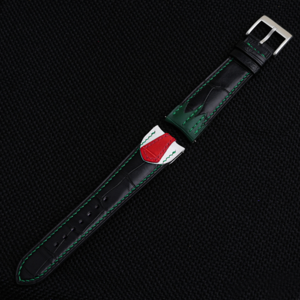 Chaykin Black Alligator Leather Watch Strap