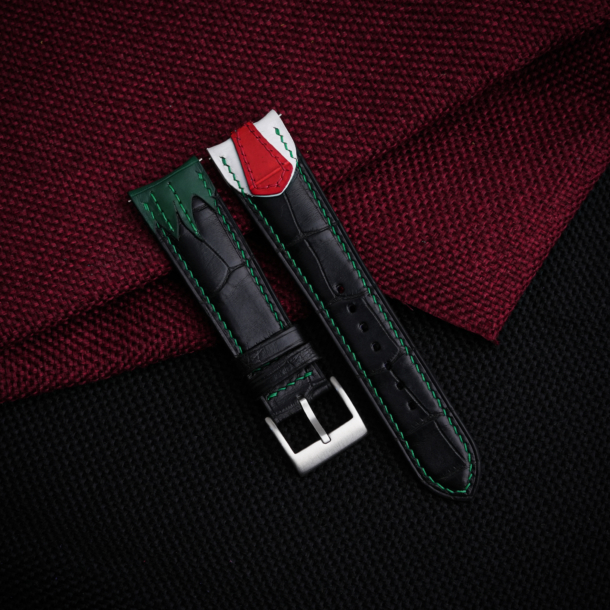 Chaykin Black Alligator Leather Watch Strap