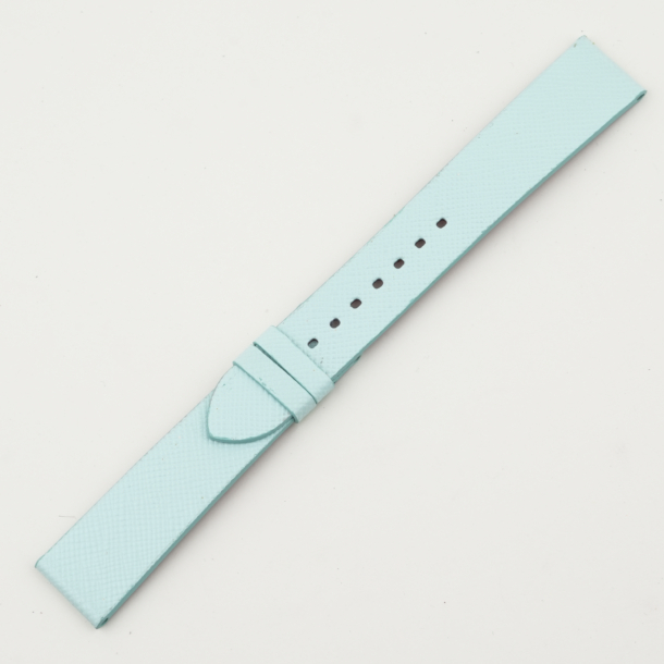 Vintage Turquoise Epsom Red Lining Leather Watch Strap