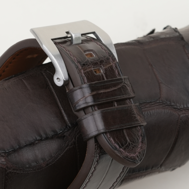 Dark Brown Alligator Leather Strap for PAM Watch