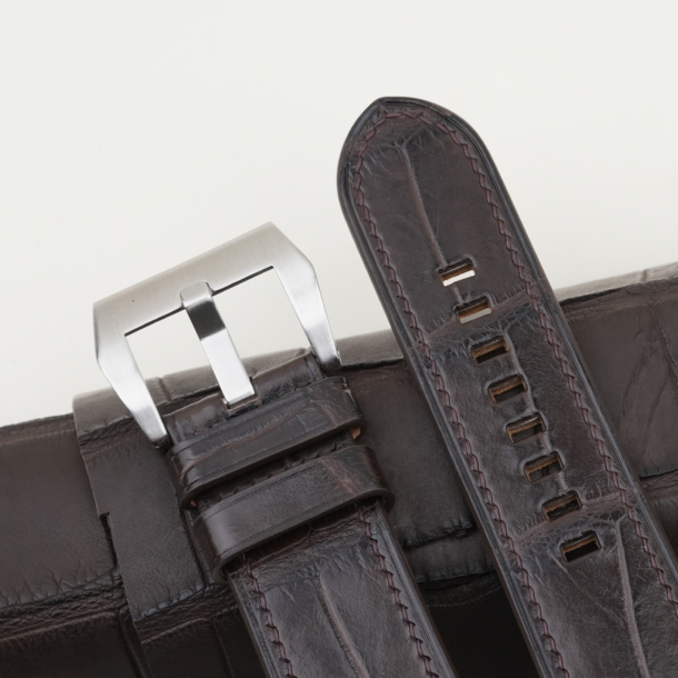 Dark Brown Alligator Leather Strap for PAM Watch