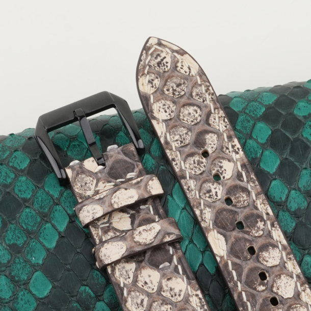 White Python Leather Samsung Watch Band