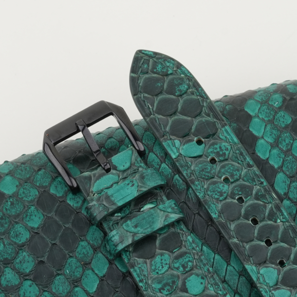 Green Python Leather Samsung Watch Band