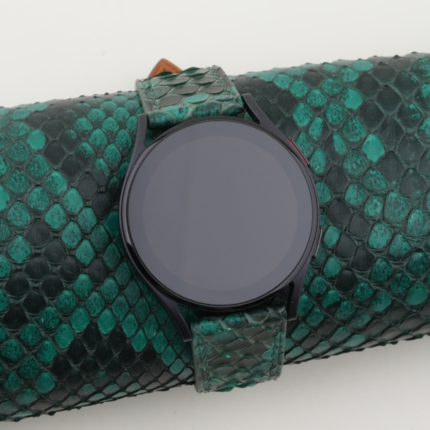 Green Python Leather Samsung Watch Band