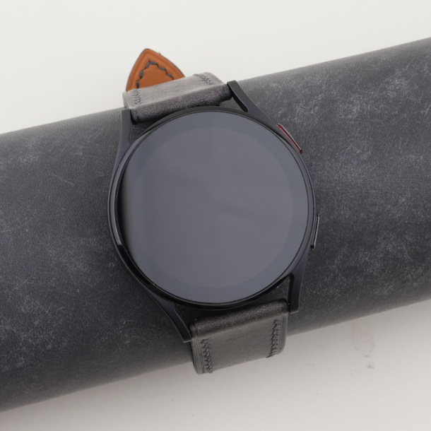 Black Maya Leather Samsung Watch Band