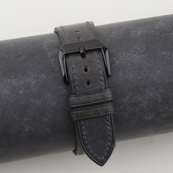 Black Maya Leather Samsung Watch Band