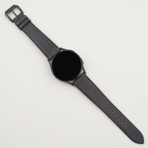 Black Maya Leather Samsung Watch Band