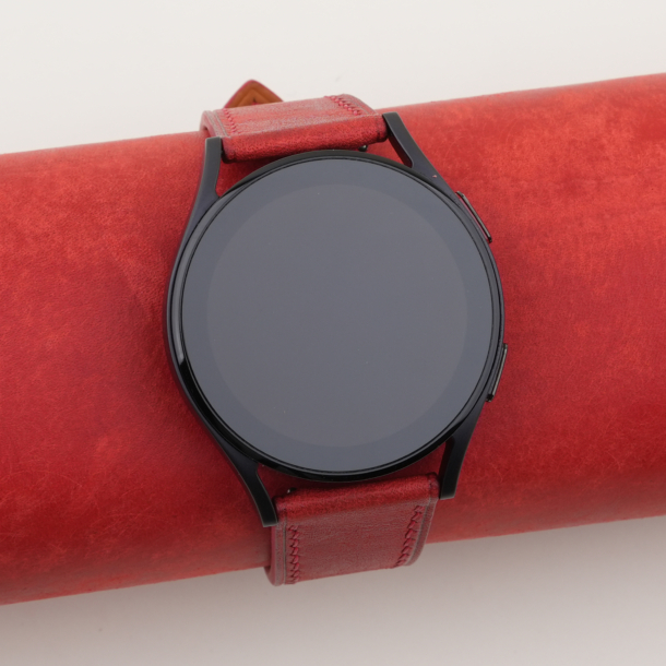Red Maya Leather Samsung Watch Band