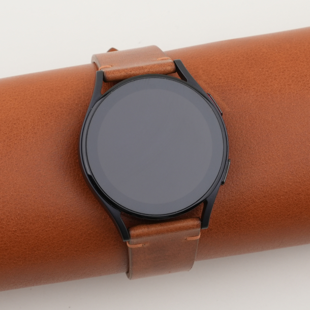 Golden Brown Smooth Calf Leather Samsung Watch Band