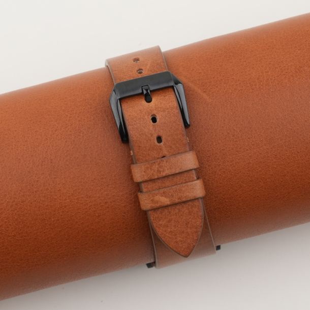 Golden Brown Smooth Calf Leather Samsung Watch Band