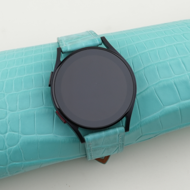 Turquoise Alligator Leather Samsung Watch Band
