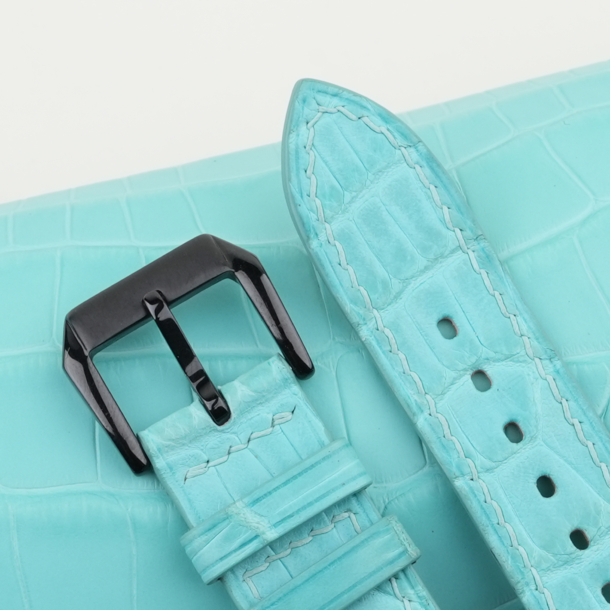 Turquoise Alligator Leather Samsung Watch Band