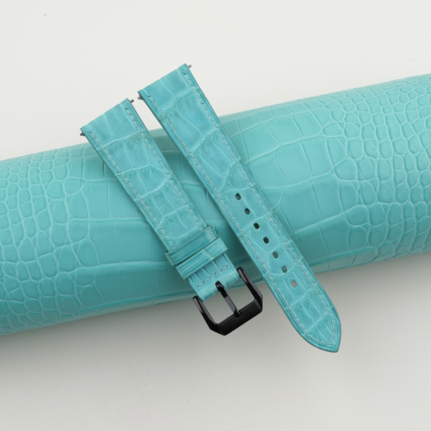 Turquoise Alligator Leather Samsung Watch Band