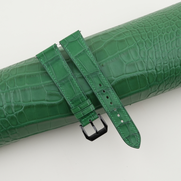 Light Green Alligator Leather Samsung Watch Band