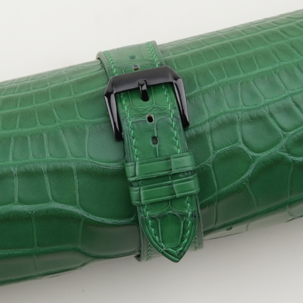 Light Green Alligator Leather Samsung Watch Band