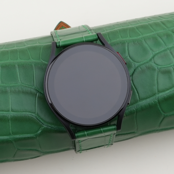 Light Green Alligator Leather Samsung Watch Band
