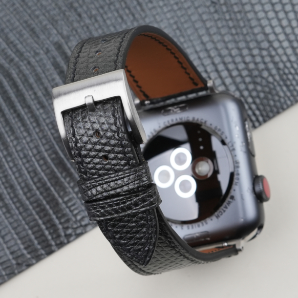 Zirconium Lizard Leather Apple Watch Band