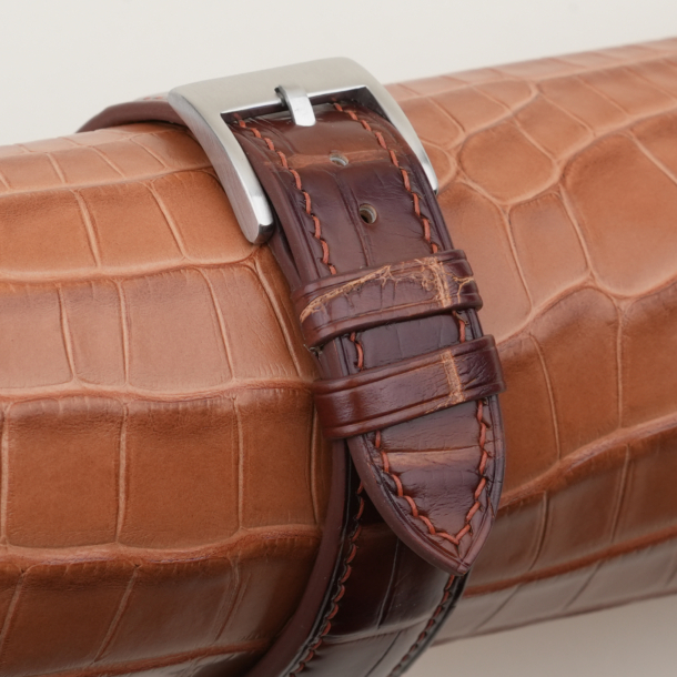 Patina Acorn Alligator Leather Watch Strap