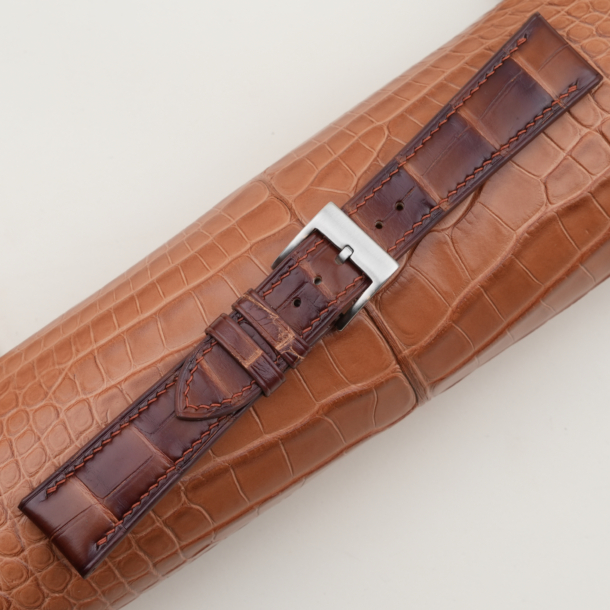 Patina Acorn Alligator Leather Watch Strap