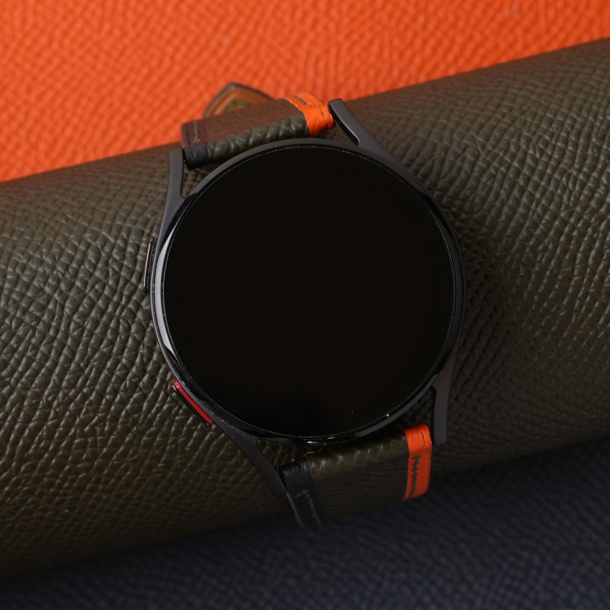 Tricolor Forest Epsom Leather Samsung Watch Band
