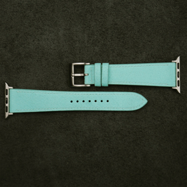 Turquoise Alcantara Apple Watch Band